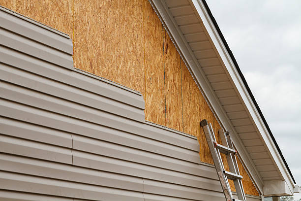 Professional Siding technician working in West Columbia, SC